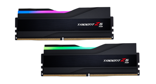 G.Skills Trident Z5 RGB 32GB (2x16GB) DDR5 PC5-51200 6400MHz CL32-39-39-102 1.40V Intel XMP 3.0 gaming ram memory - black G.Skills Trident Z5 RGB 32GB (2x16GB) DDR5 PC5-51200 6400MHz CL32-39-39-102 1.40V Intel XMP 3.0 gaming ram memory - black